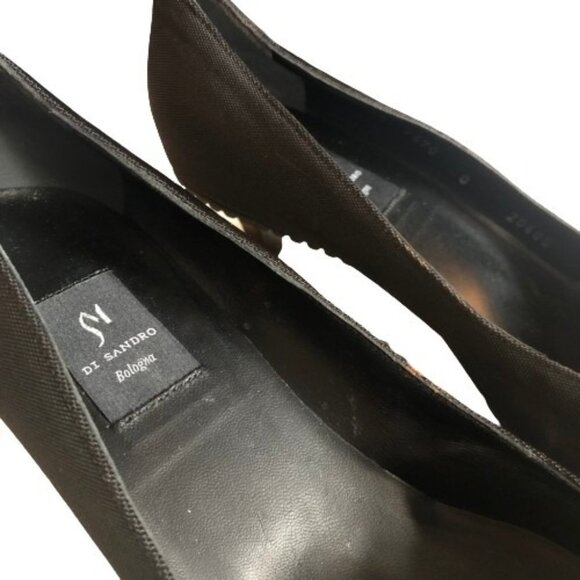 Vintage Y2K Di Sandro Bologna bow animal print kitten heel shoes - Picture 7 of 15